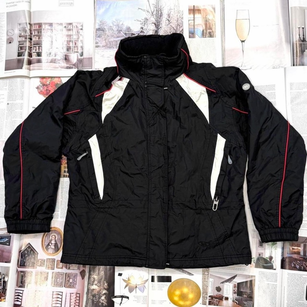 Marker vintage black zip-up snow & ski jacket size M/14
